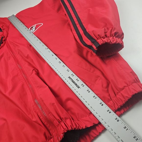 Vintage Georgia Bulldogs Red Large Hooded Vinyl Rain Stadium Jacket - Picture 12 of 12